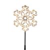 LED-Gartenstecker 'Schneeflocke' 56 LEDs warmweiß 25 x 53 cm