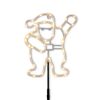 LED-Gartenstecker 'Santa' 39 LEDs warmweiß 26 x 48,7 cm