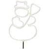 LED-Gartenstecker 'Schneemann' 39 LEDs warmweiß 22,3 x 57,5 cm