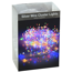 LED-Silberdraht-Cluster-Lichterkette 100 LEDs bunt 100 cm