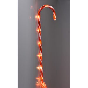 LED-Gartensteckerrot/weiß Ø 1,8 x 74 cm 4 Stück