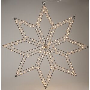 LED-Metallflocke warmweiß 5 x 74 x 74 cm