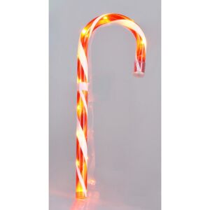 LED-Gartenstecker Zuckerstange warmweiß 2 x 45 x 13 cm