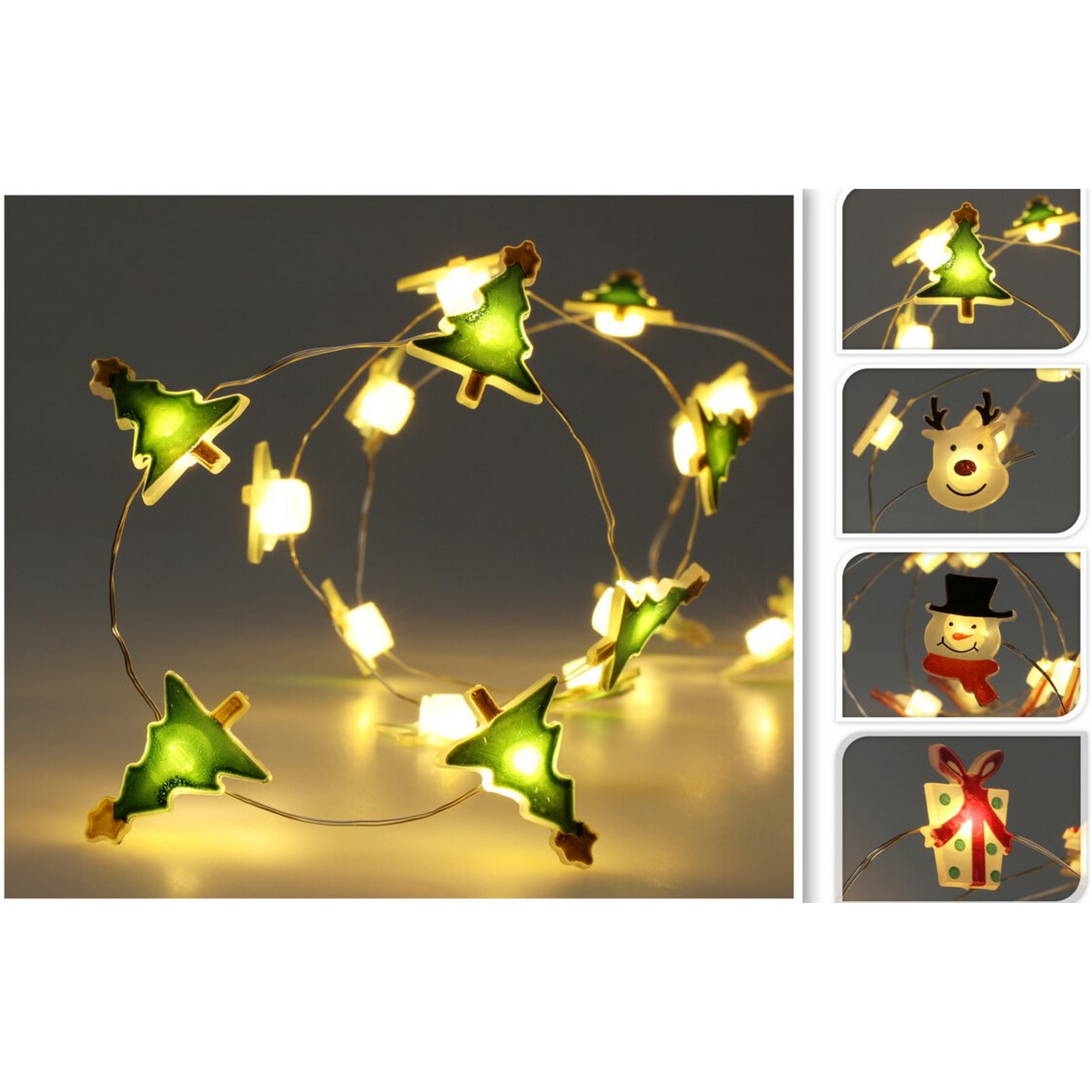Weihnachtliche LED-Lichterkette