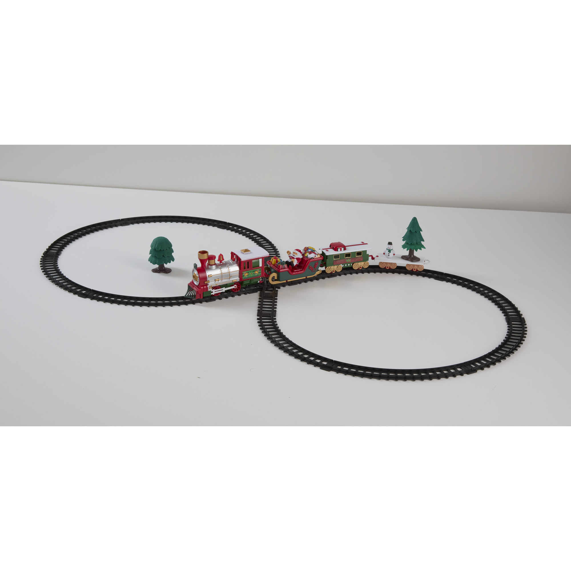 Deko-Eisenbahn mit Sound und Licht 283 cm 22-teilig