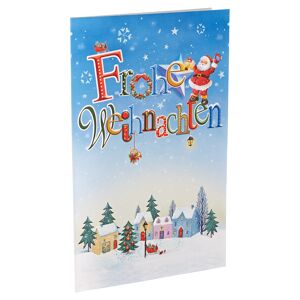 Weihnachtskarte mehrfarbig sortiert mit Umschlag
