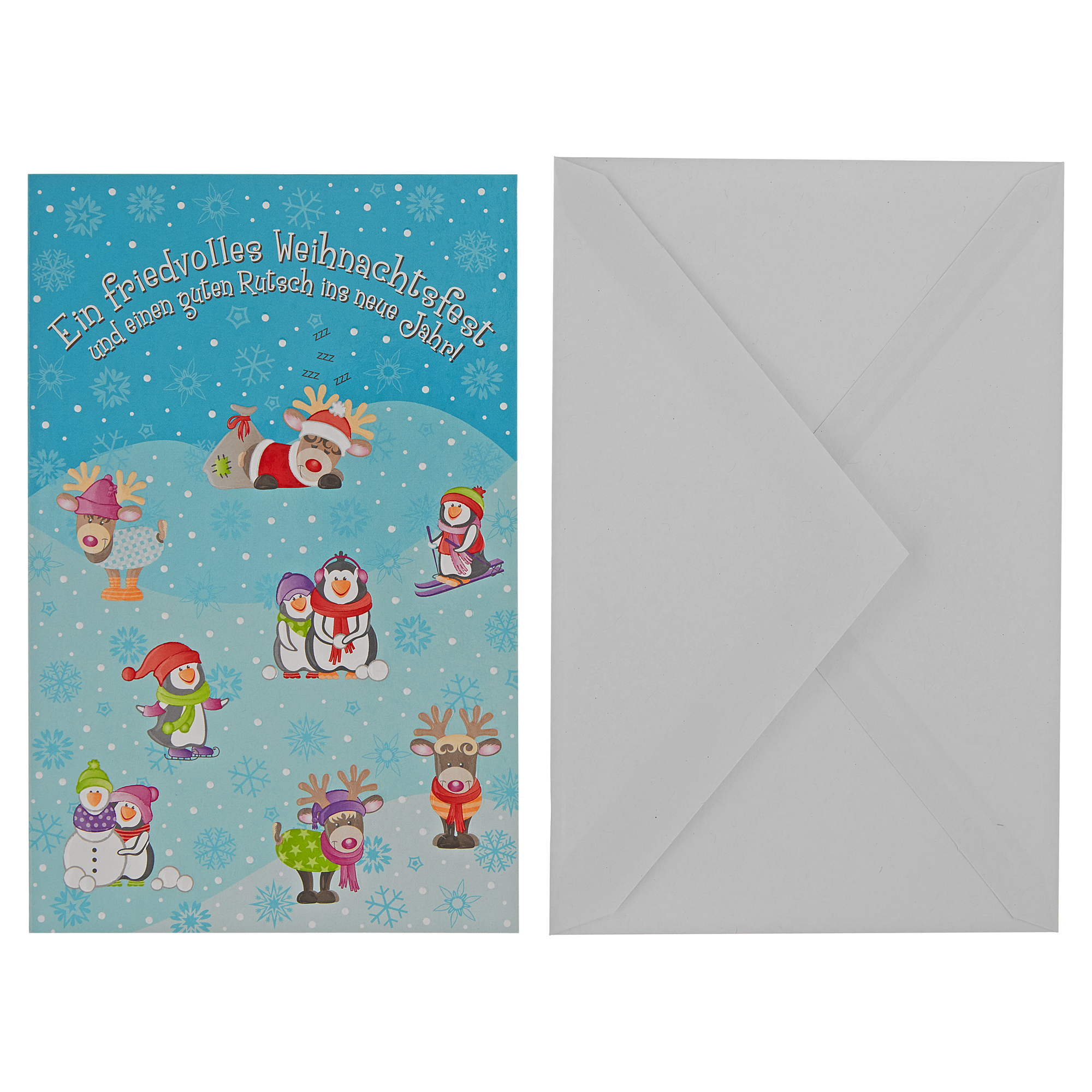 Weihnachtskarte mehrfarbig sortiert mit Umschlag + product picture