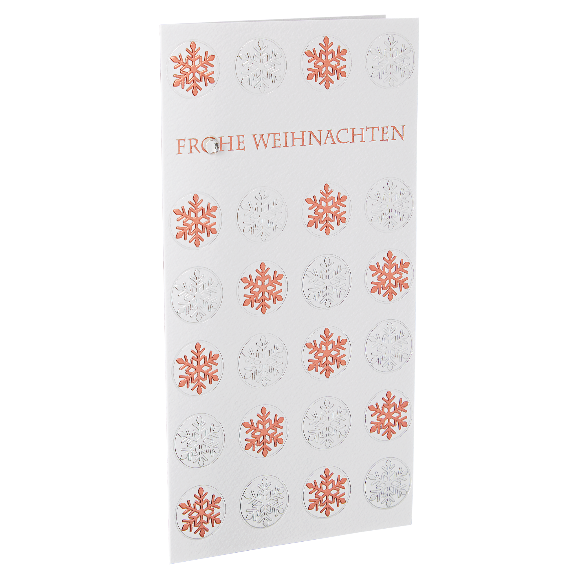 Weihnachtskarte 'Schneeflocke' mehrfarbig mit Umschlag + product picture