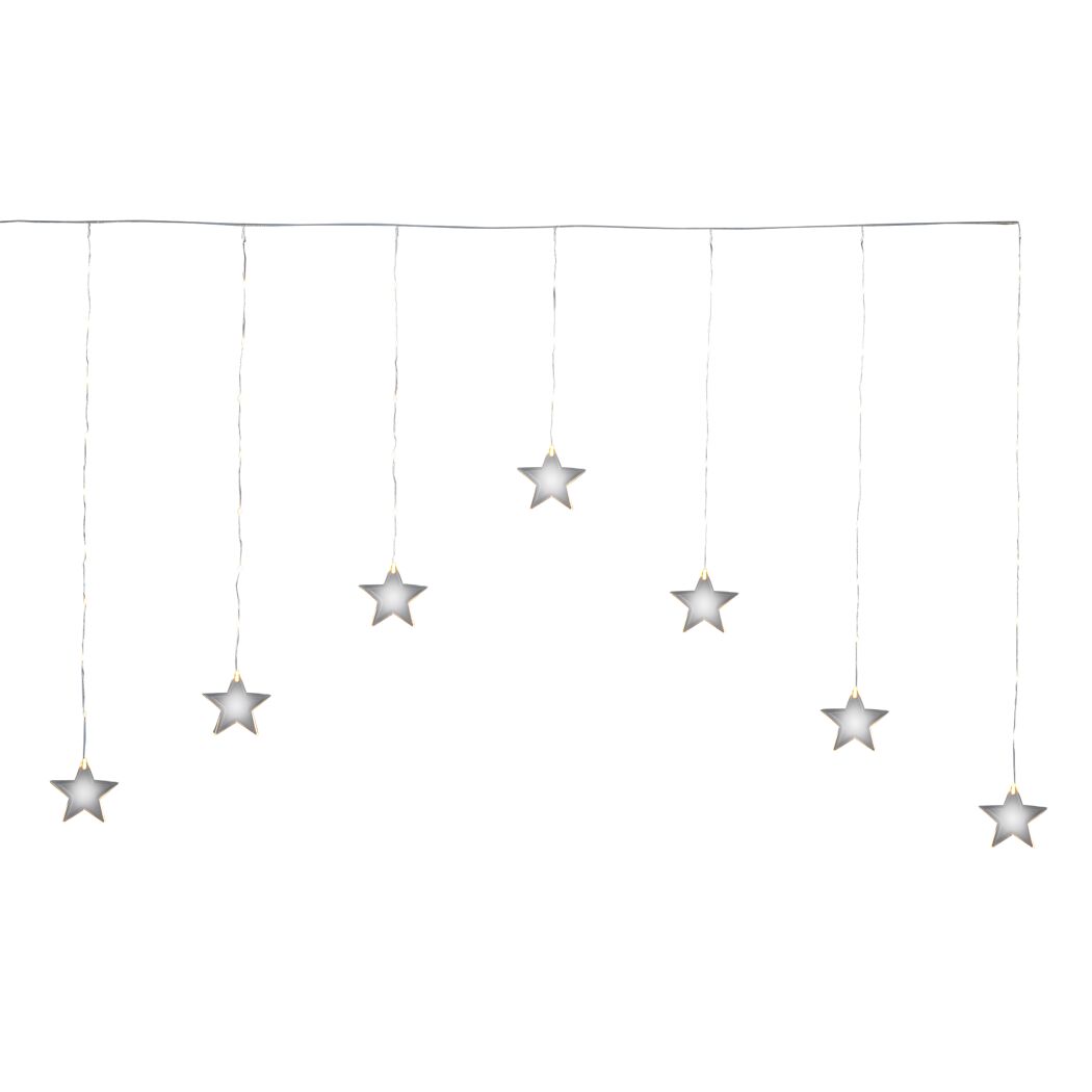 LED-Lichtervorhang 'Stern' 52 LEDs warmweiß 150 cm