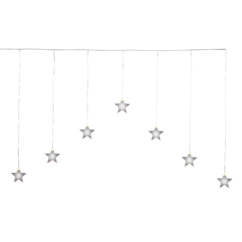 LED-Lichtervorhang 'Stern' 52 LEDs warmweiß 150 cm