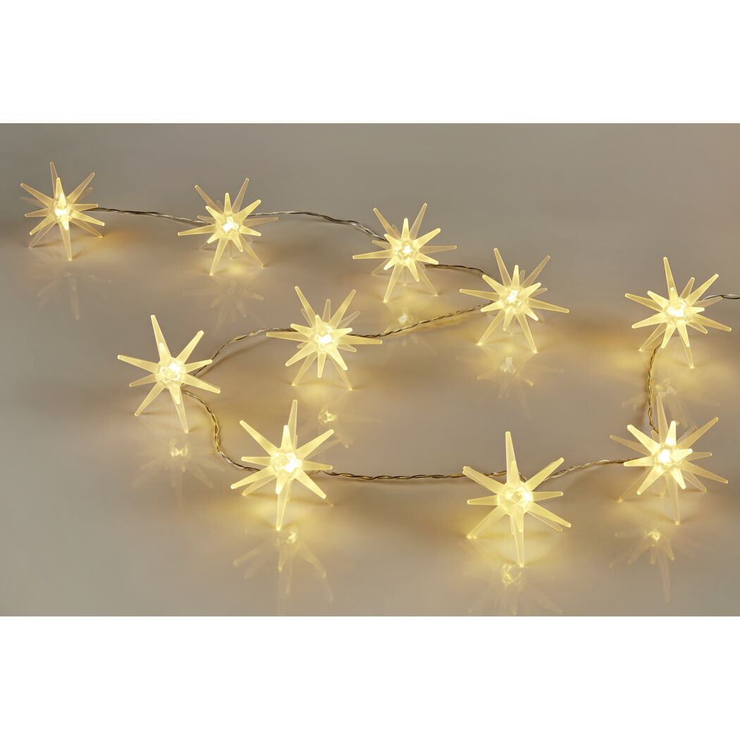 LED-Sternen-Lichterkette 10 LEDs warmweiß 230 cm