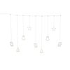 LED-Lichtervorhang 196 LEDs warmweiß 200 cm