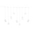 LED-Lichtervorhang 196 LEDs warmweiß 200 cm
