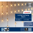 Verkleinertes Bild von LED-Lichtervorhang 'Stern' 42 LEDs warmweiß 170 cm