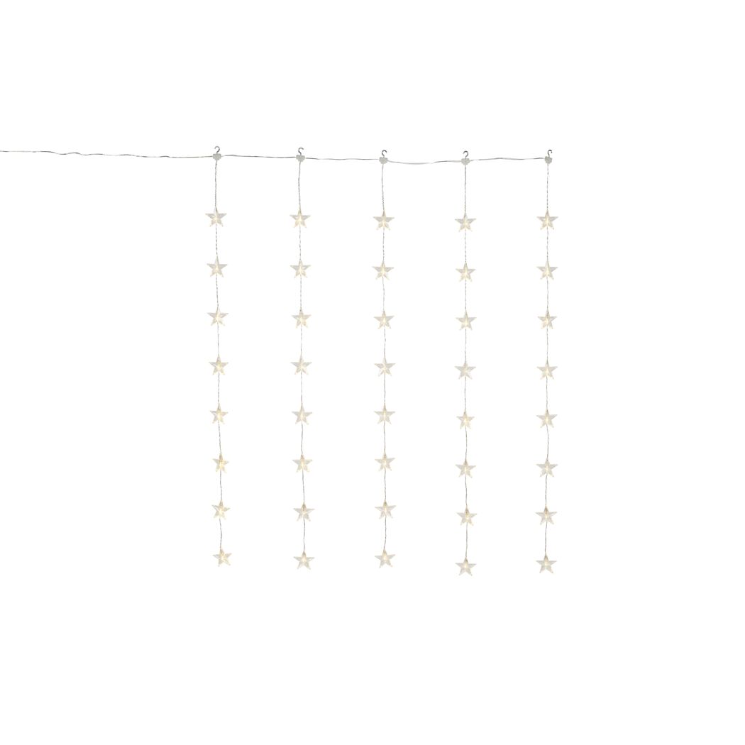 LED-Lichtervorhang 'Stern' 40 LEDs warmweiß 100 cm