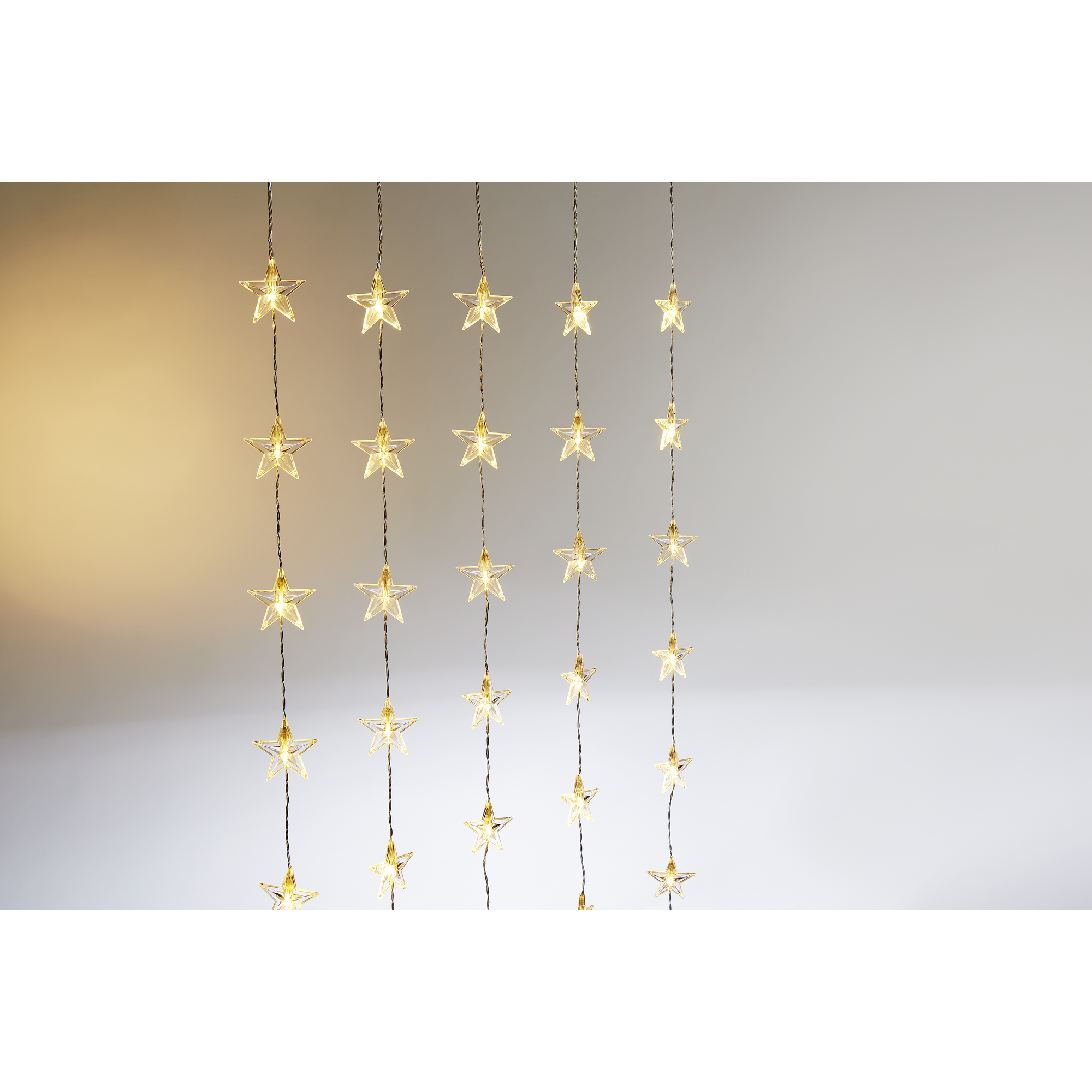 LED-Lichtervorhang 'Stern' 40 LEDs warmweiß 100 cm + product picture