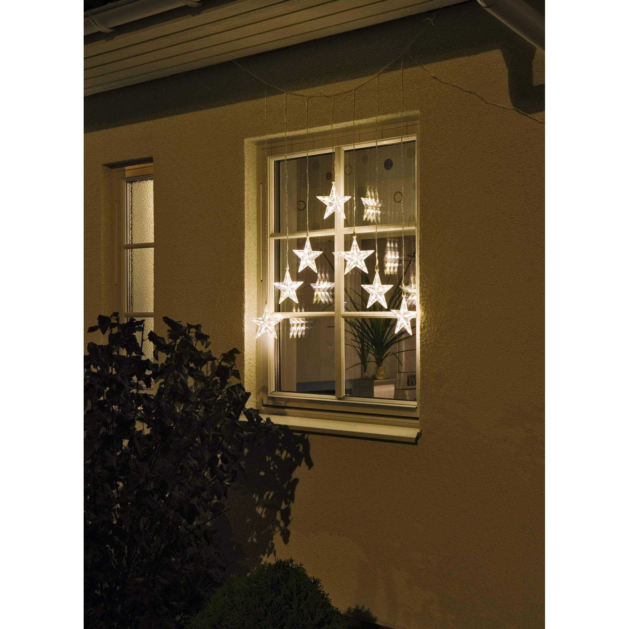 LED-Lichtervorhang 'Sterne' 35 LEDs warmweiß 76,2 cm + product picture