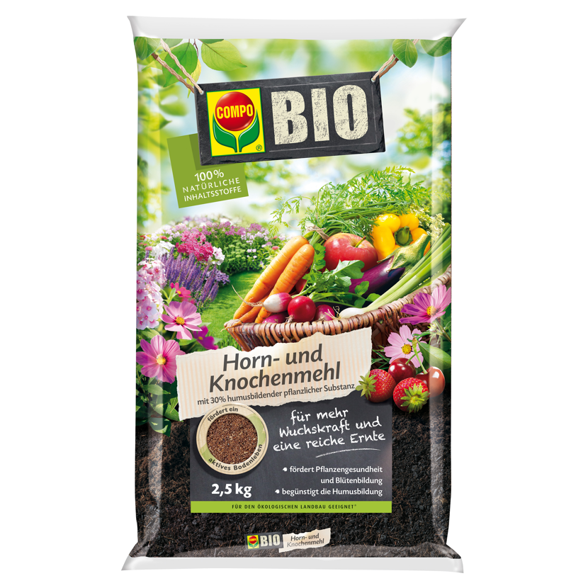 COMPO BIO Horn- und Knochenmehl Dünger 2,5 kg