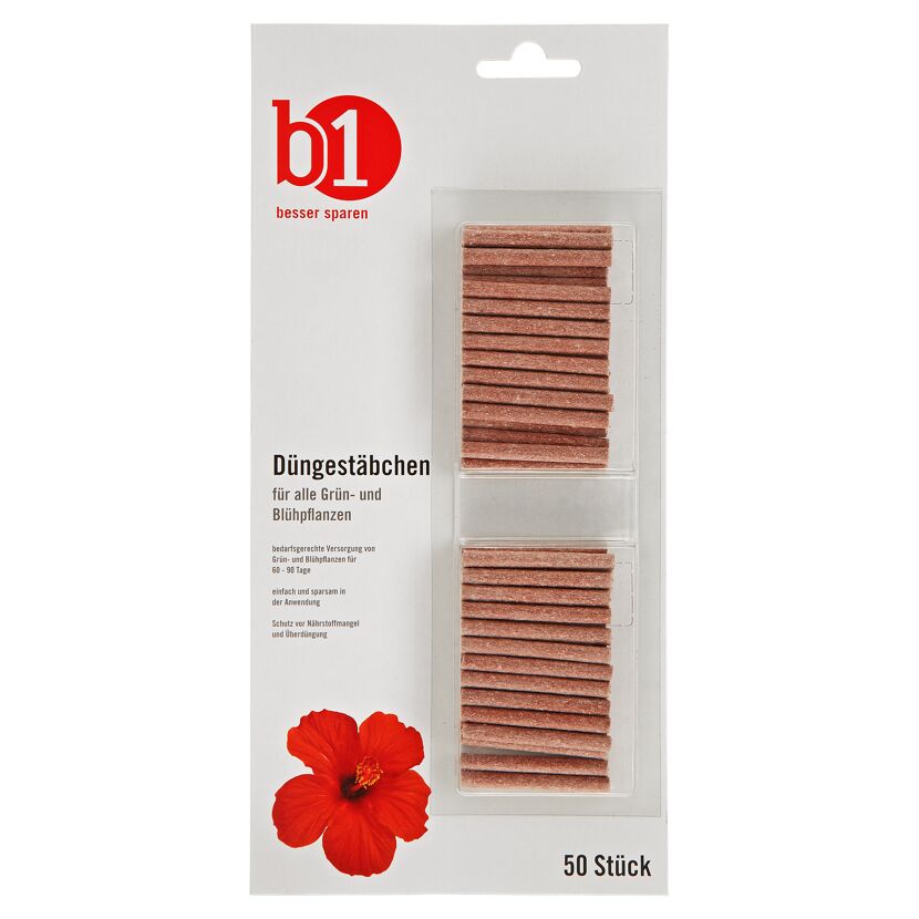 Düngestäbchen für Grün- und Blühpflanzen, 50 Stück