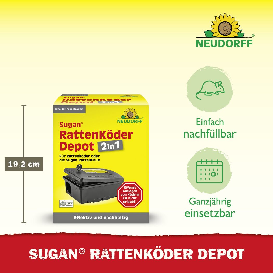 Rattenköder-Depot 'Sugan'