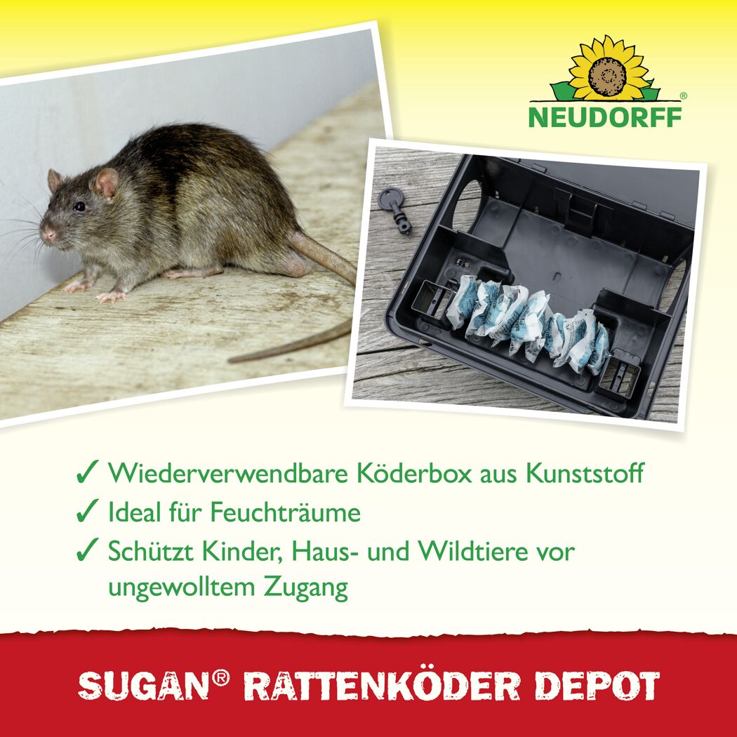 Rattenköder-Depot 'Sugan'