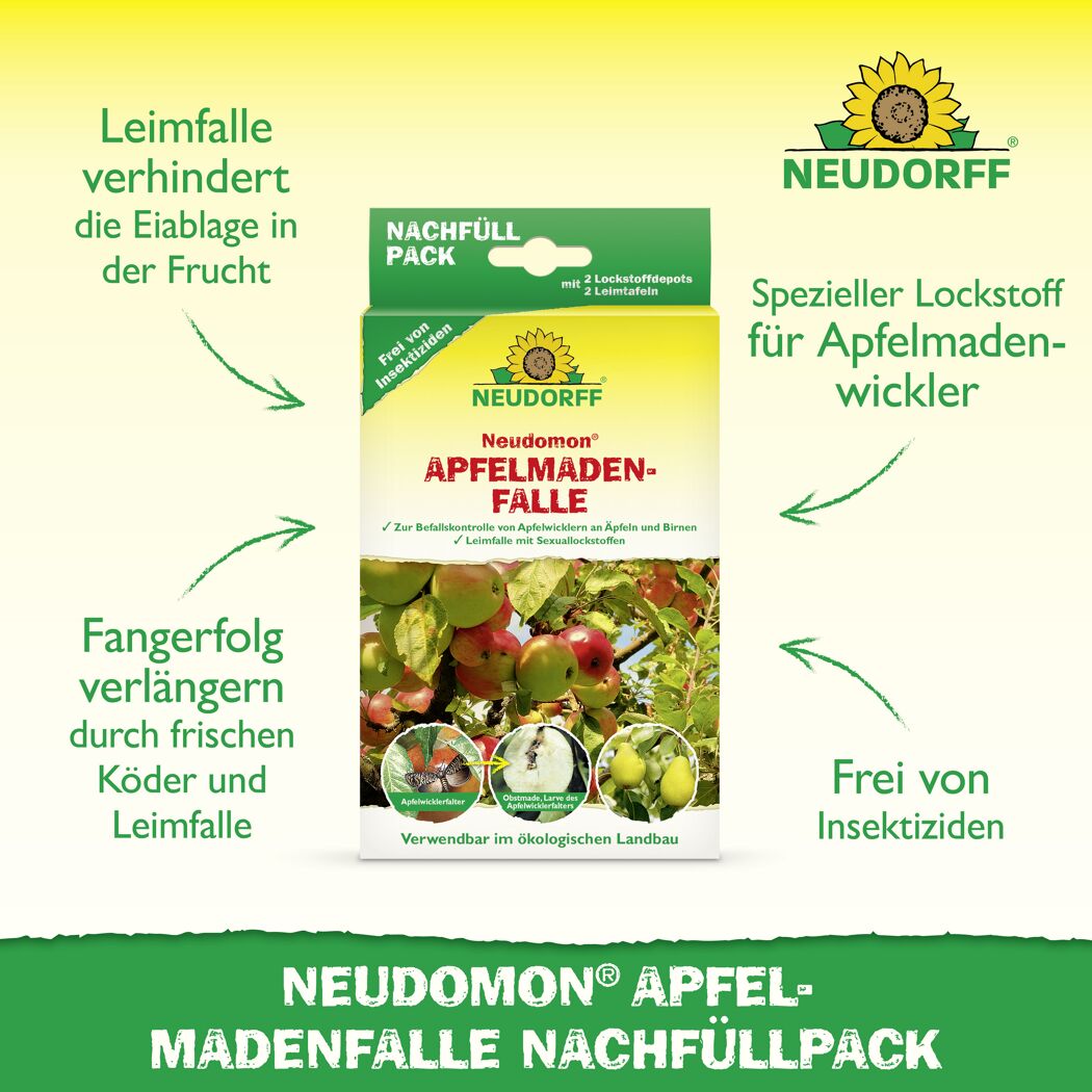 Neudomon Apfelmaden-Falle Nachfüllpack