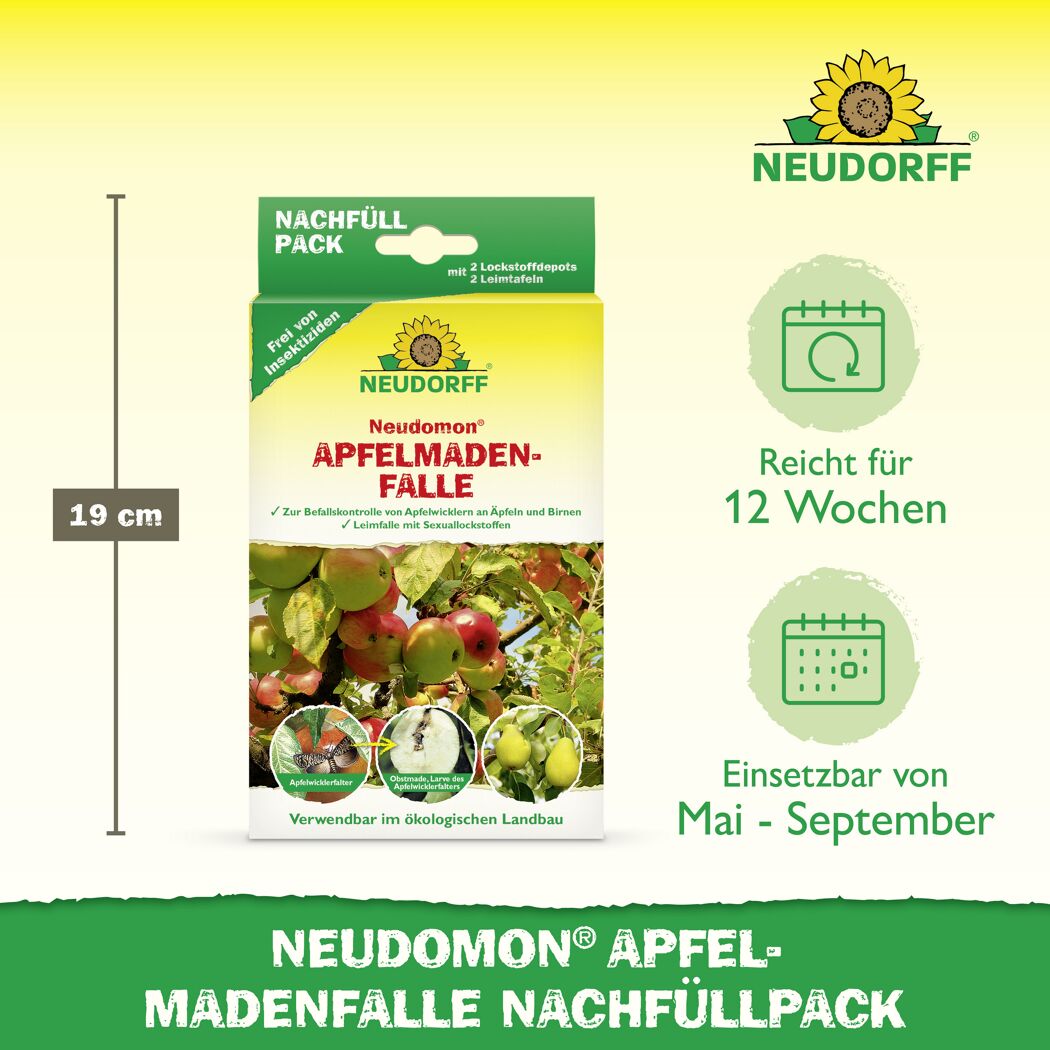 Neudomon Apfelmaden-Falle Nachfüllpack