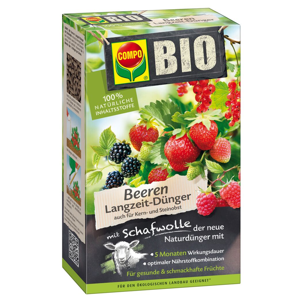 COMPO BIO Beeren-Langzeitdünger mit Schafwolle