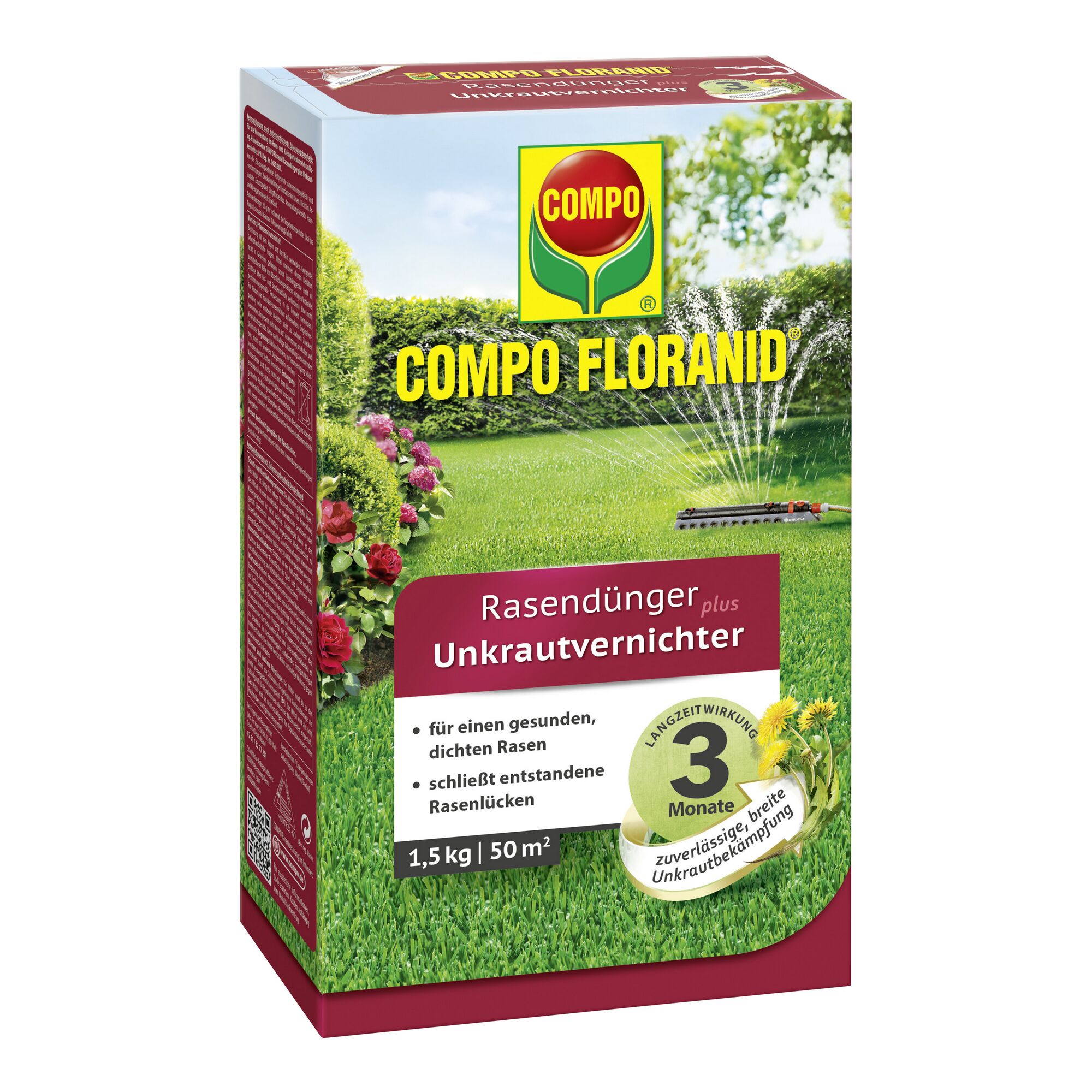 COMPO FLORANID Rasendünger plus Unkrautvernichter