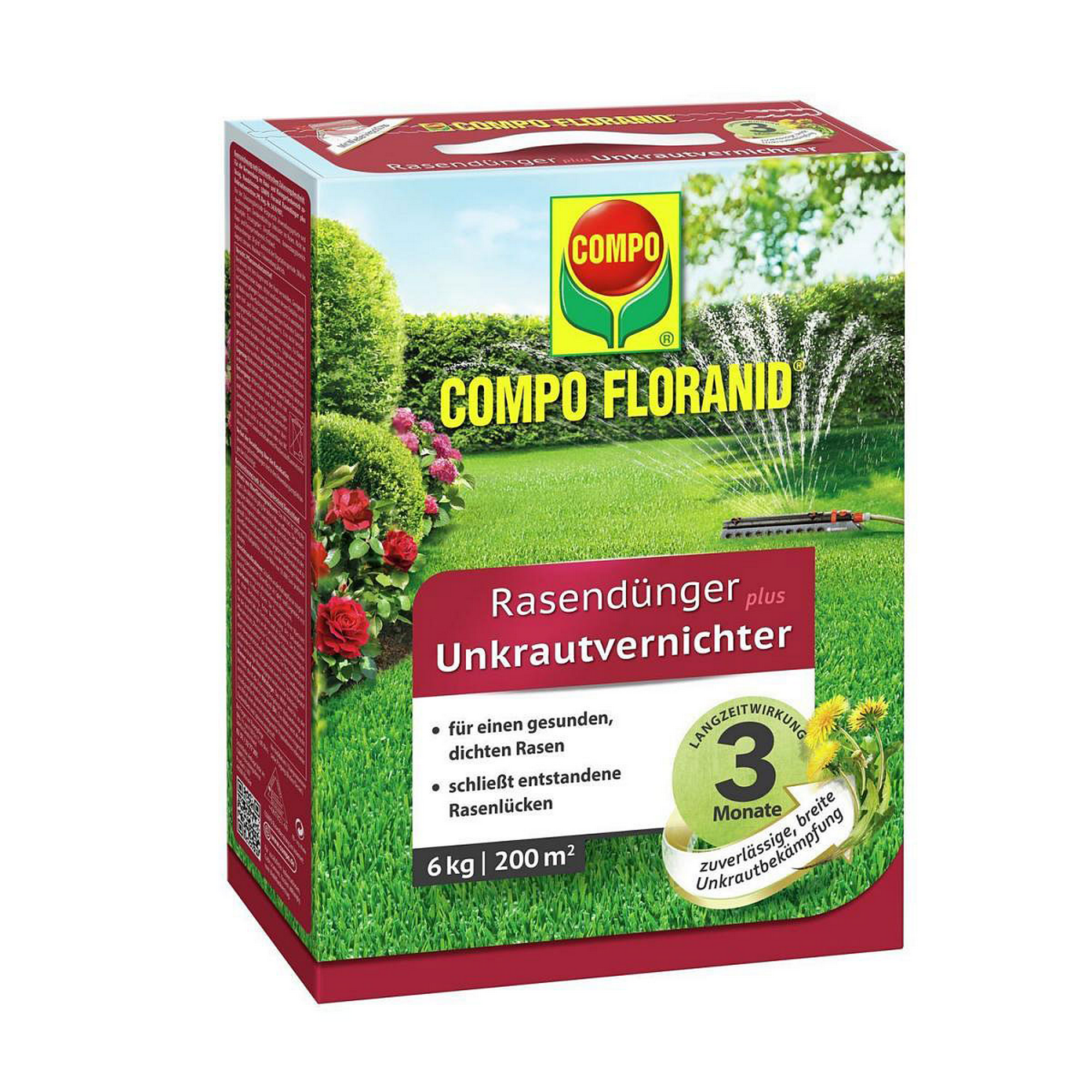 Floranid Rasendünger plus Unkrautvernichter 6 kg + product picture