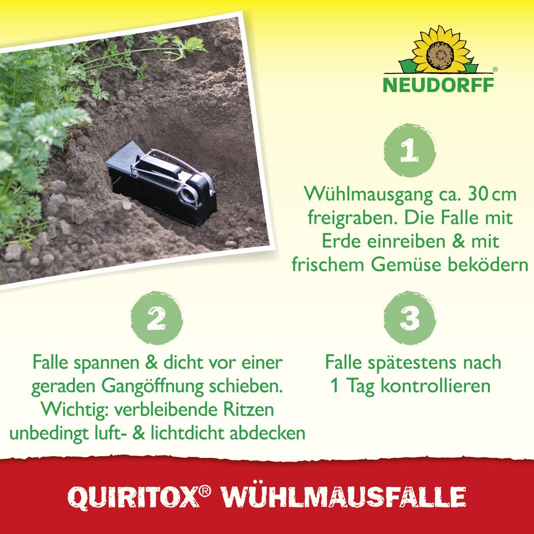 Wühlmausfalle 'Quiritox'
