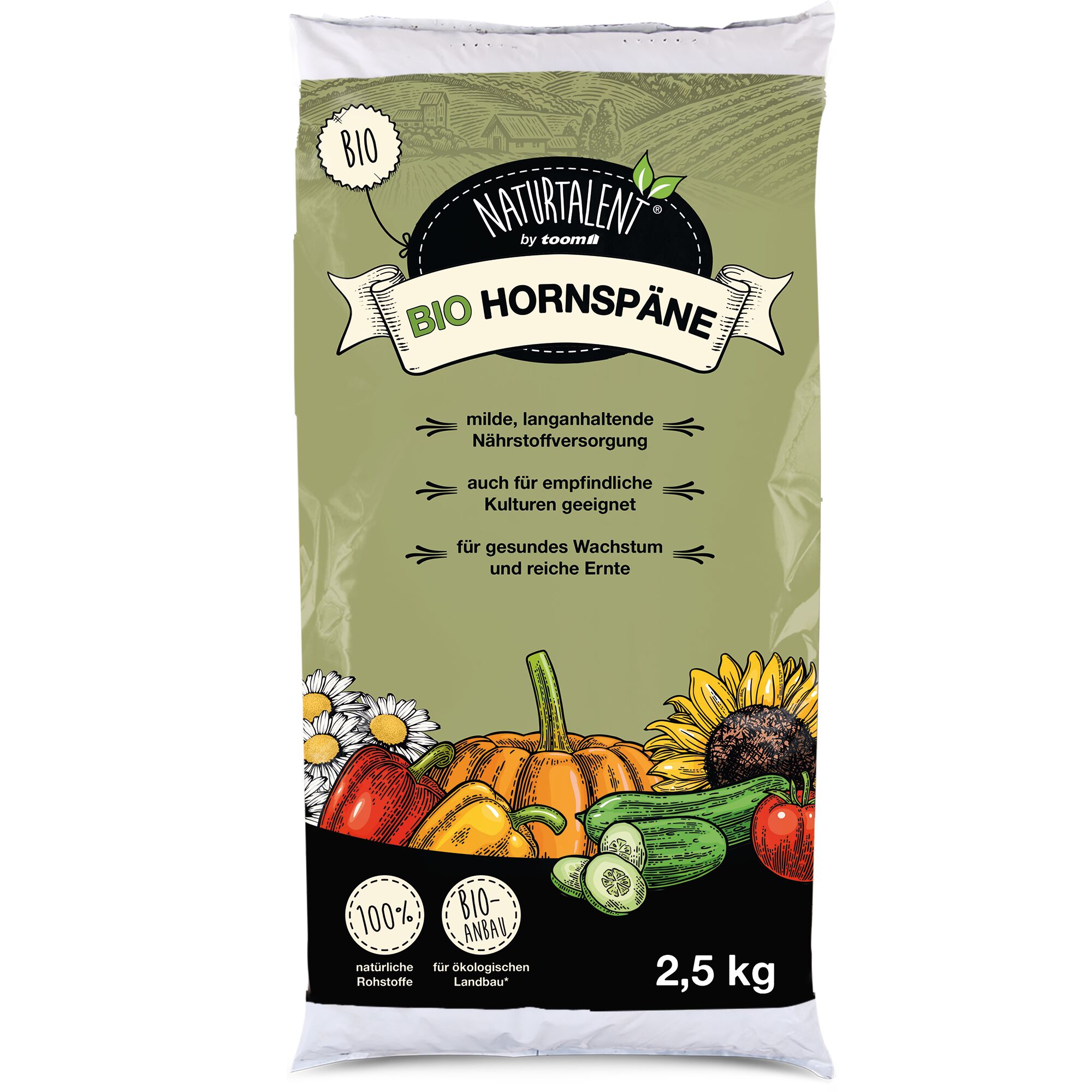 Naturtalent Bio Hornspäne 2,5 kg für gesundes Wachstum