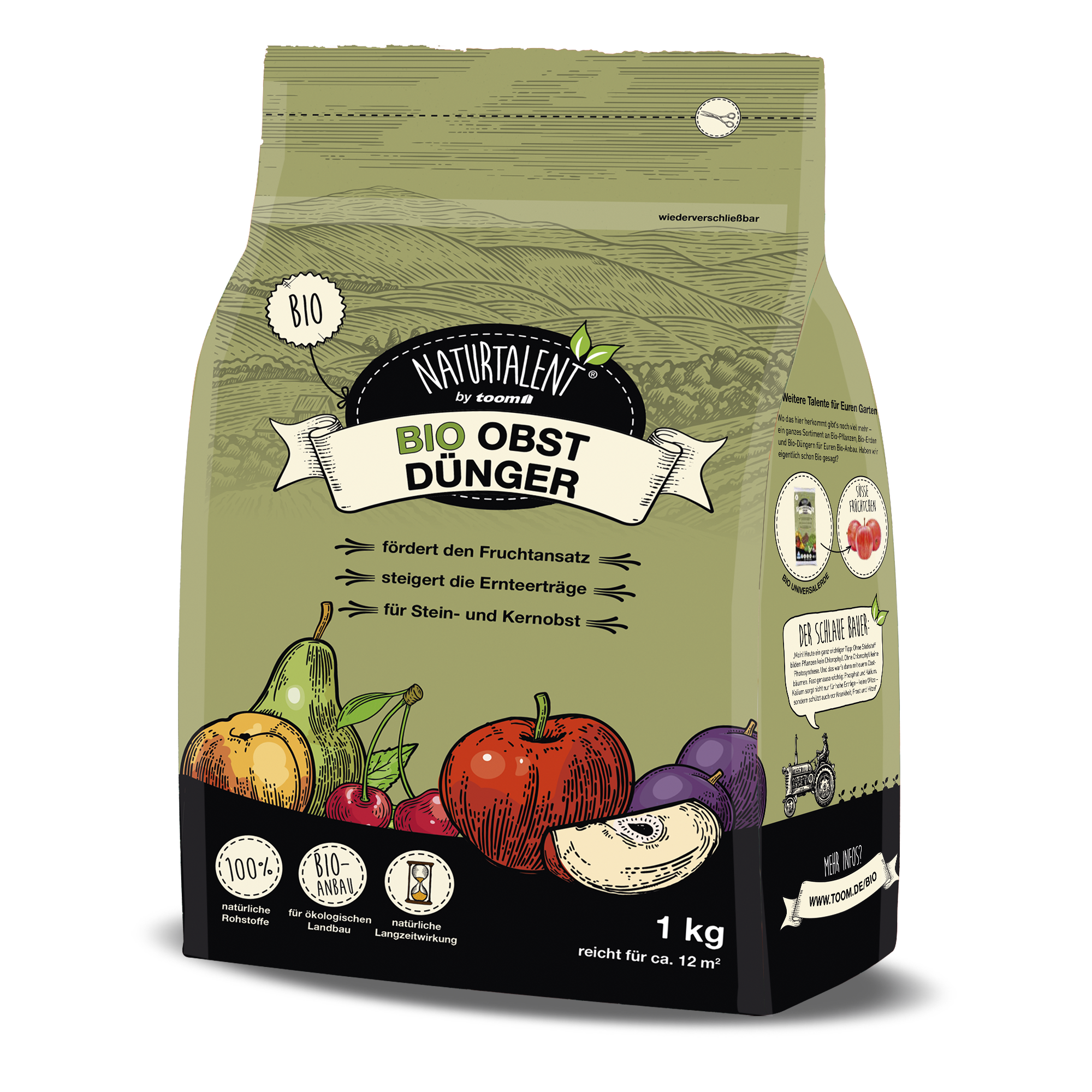 Naturtalent by toom® Bio-Obstdünger, 1 kg + product picture