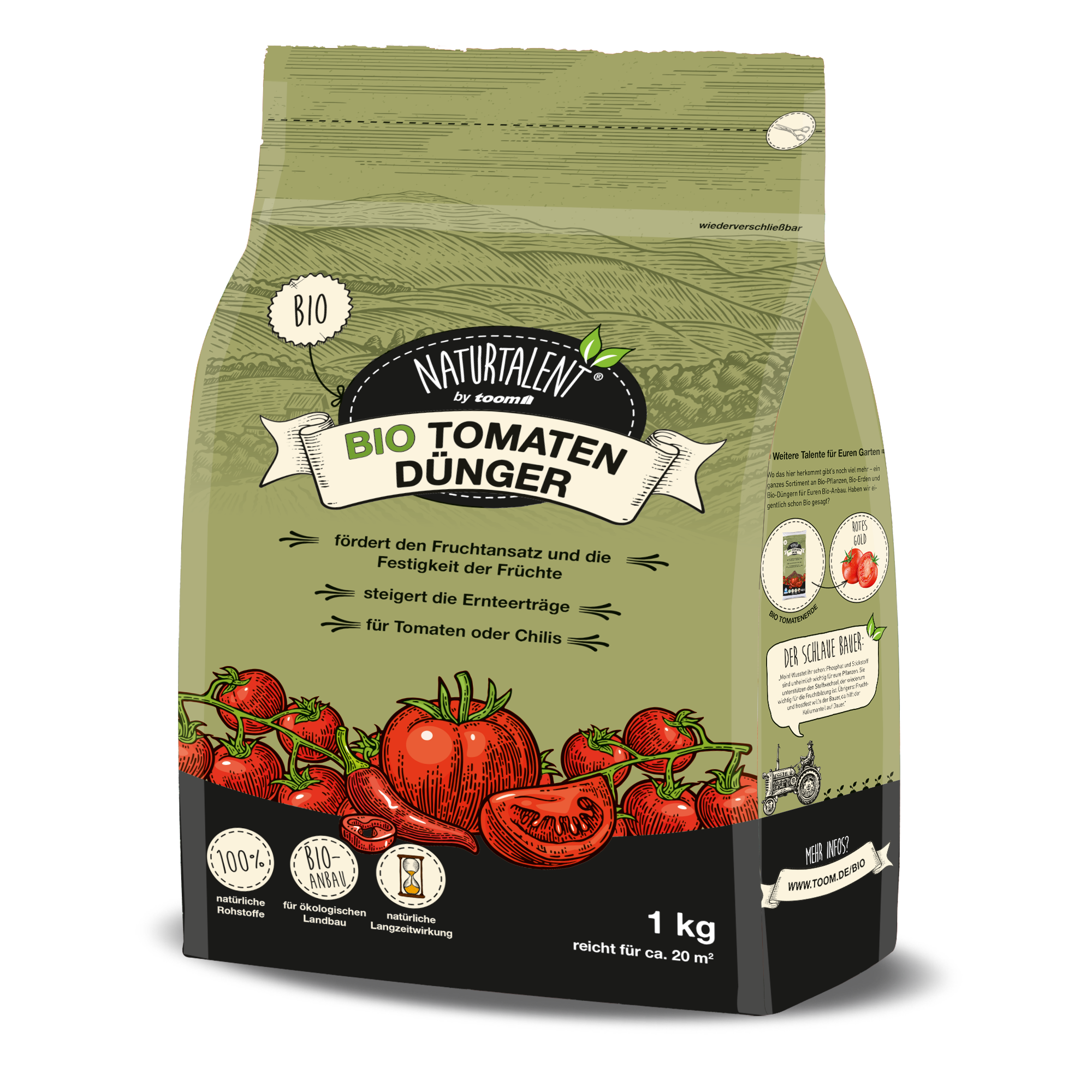 Naturtalent by toom® Bio-Tomatendünger, 1 kg + product picture
