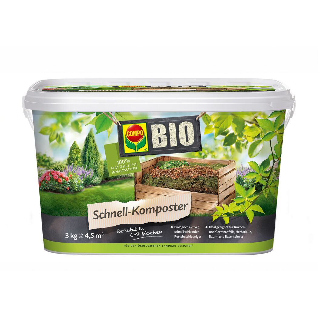 COMPO BIO Schnell-Komposter 3 kg für 4,5 m³