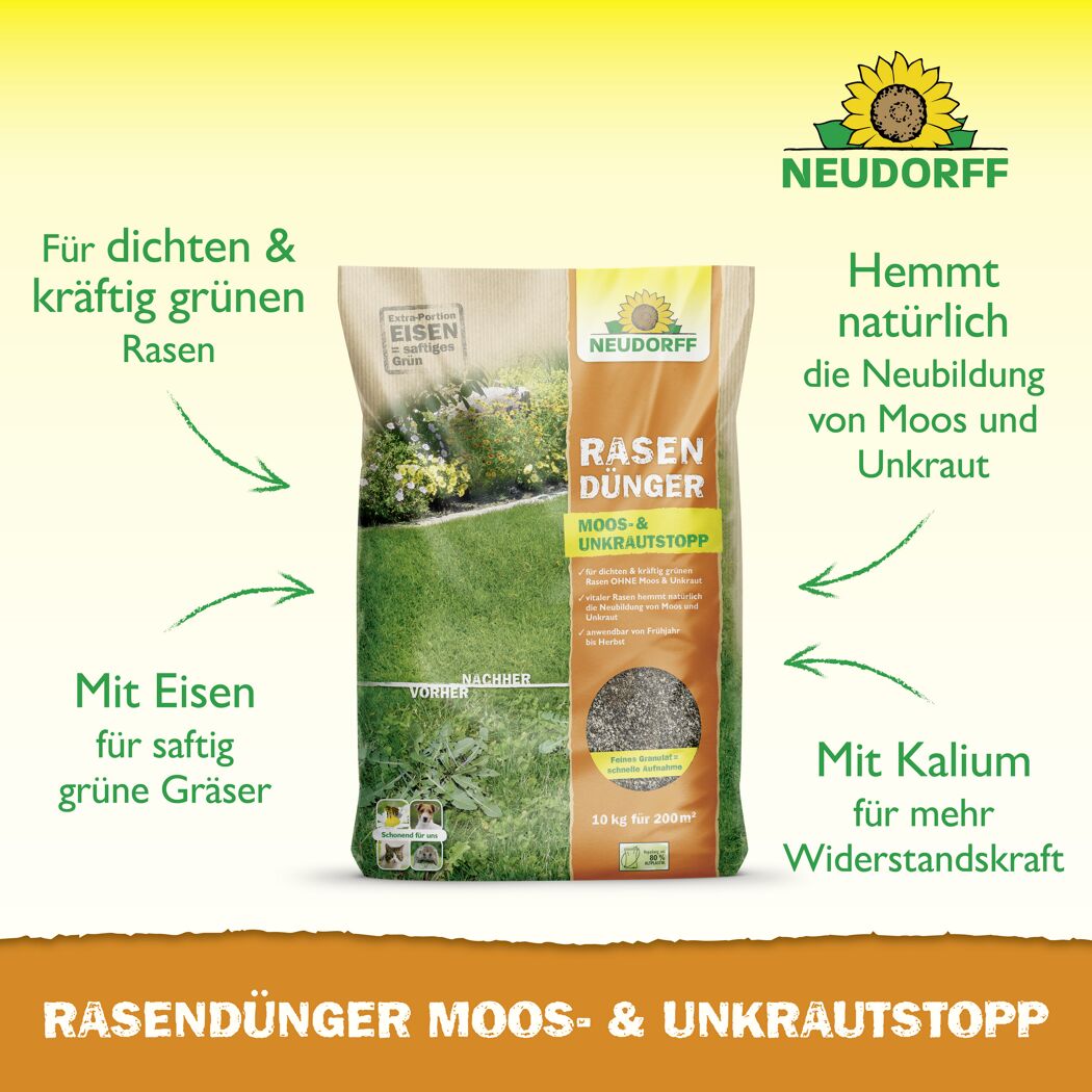 Rasendünger 'Moos- und Unkrautstopp' 10 kg