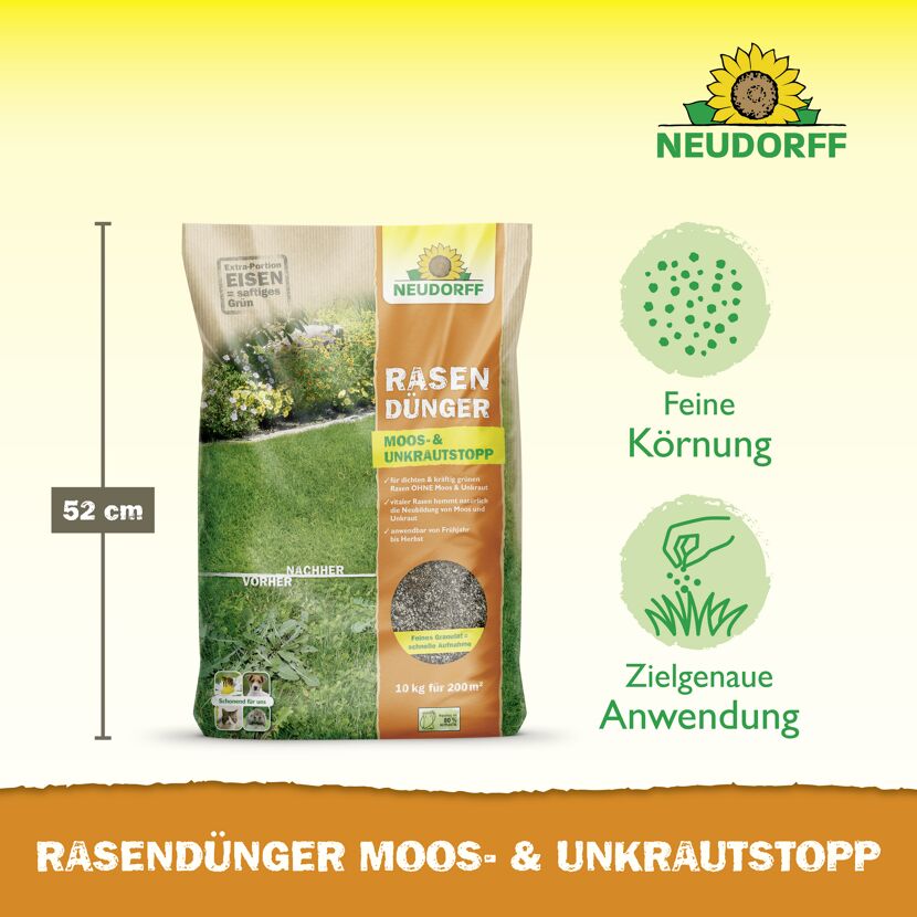 Rasendünger 'Moos- und Unkrautstopp' 10 kg