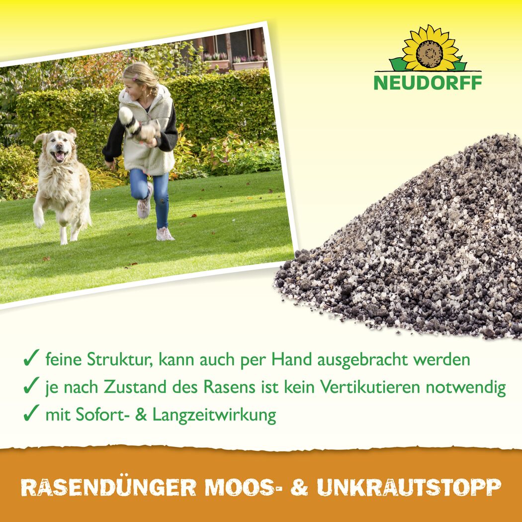Rasendünger 'Moos- und Unkrautstopp' 10 kg