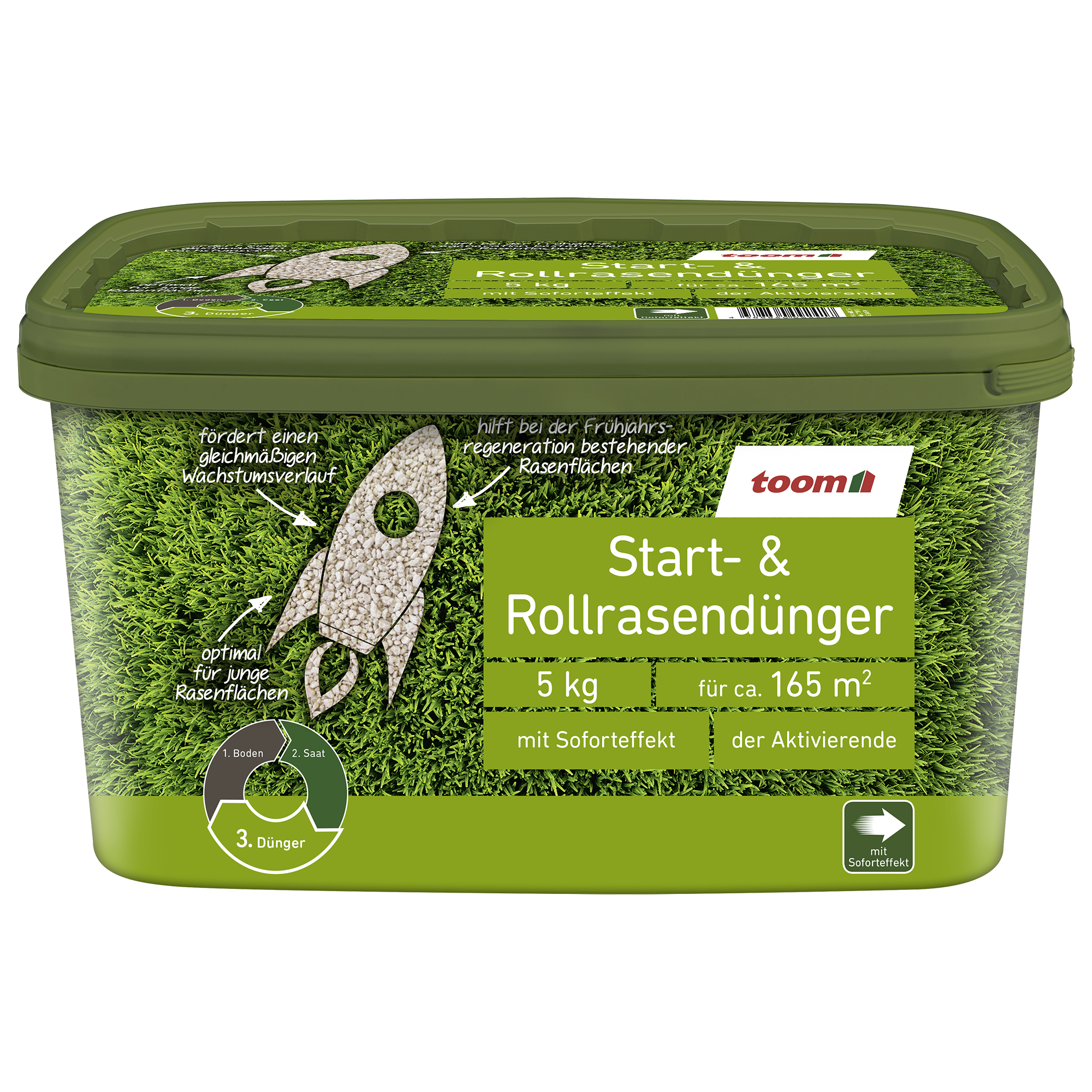 Start- und Rollrasen-Dünger 5 kg + product picture