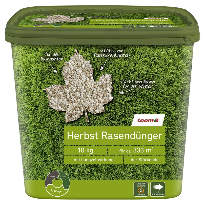 10 kg toom Herbstrasendünger für 333 m²
