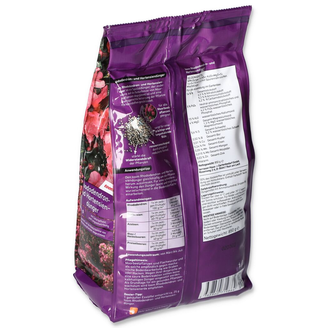 Toom Rhododendron- und Hortensiendünger 850 g