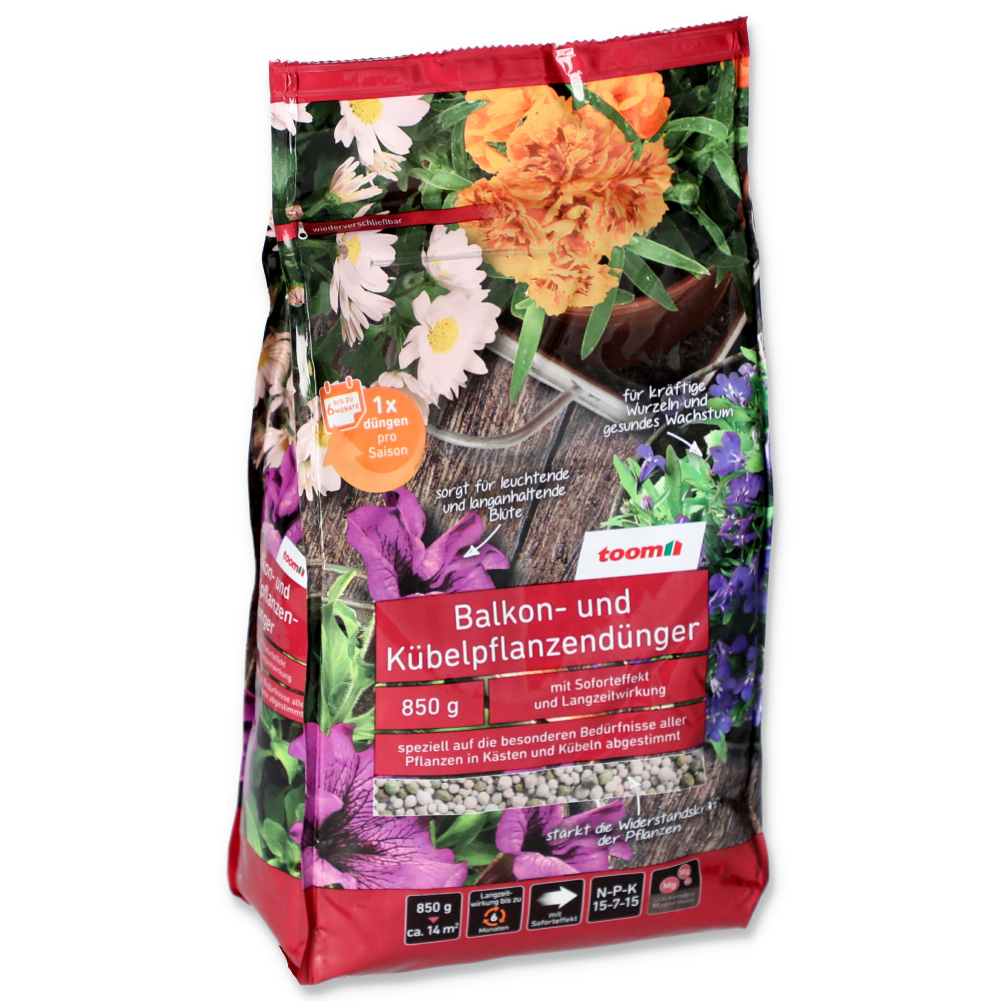Balkon- und Kübelpflanzendünger 850 g + product picture