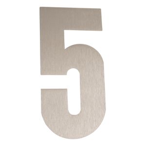 Hausnummer '5' Edelstahl 16 cm