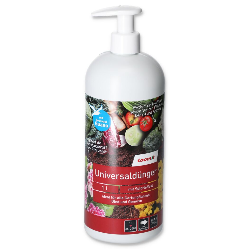 Toom Universaldünger 1l Flasche mit Dosierpumpe
