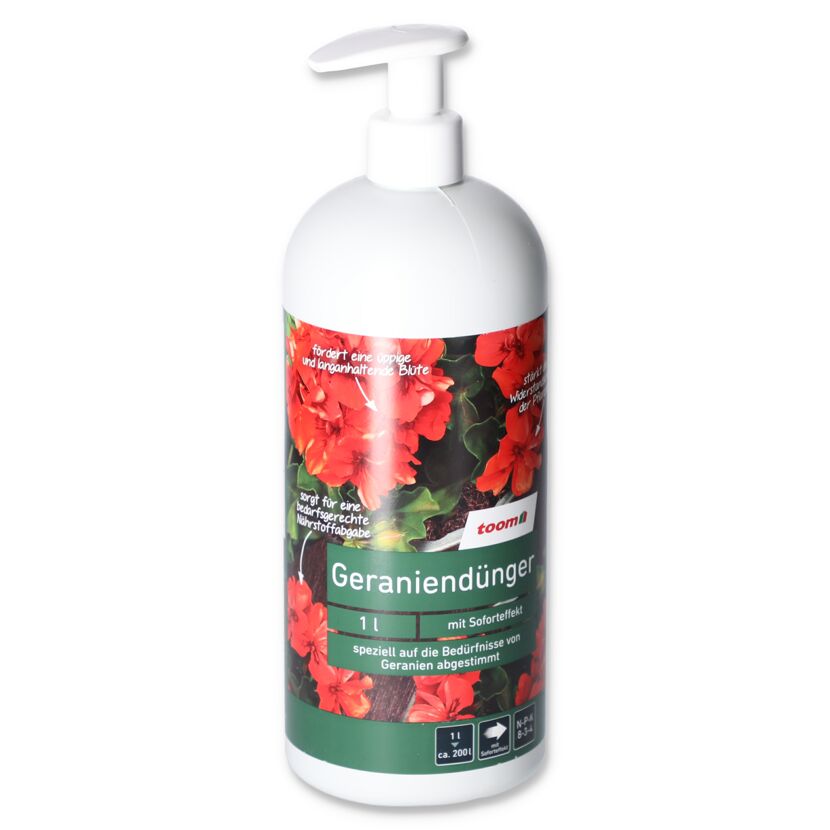 toom Geraniendünger 1 l Flasche
