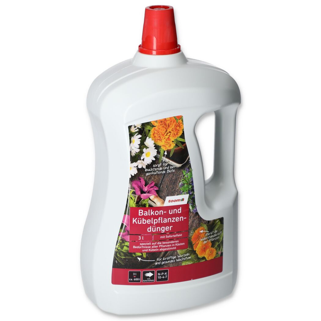 Toom Balkon- und Kübelpflanzendünger 3l Flasche