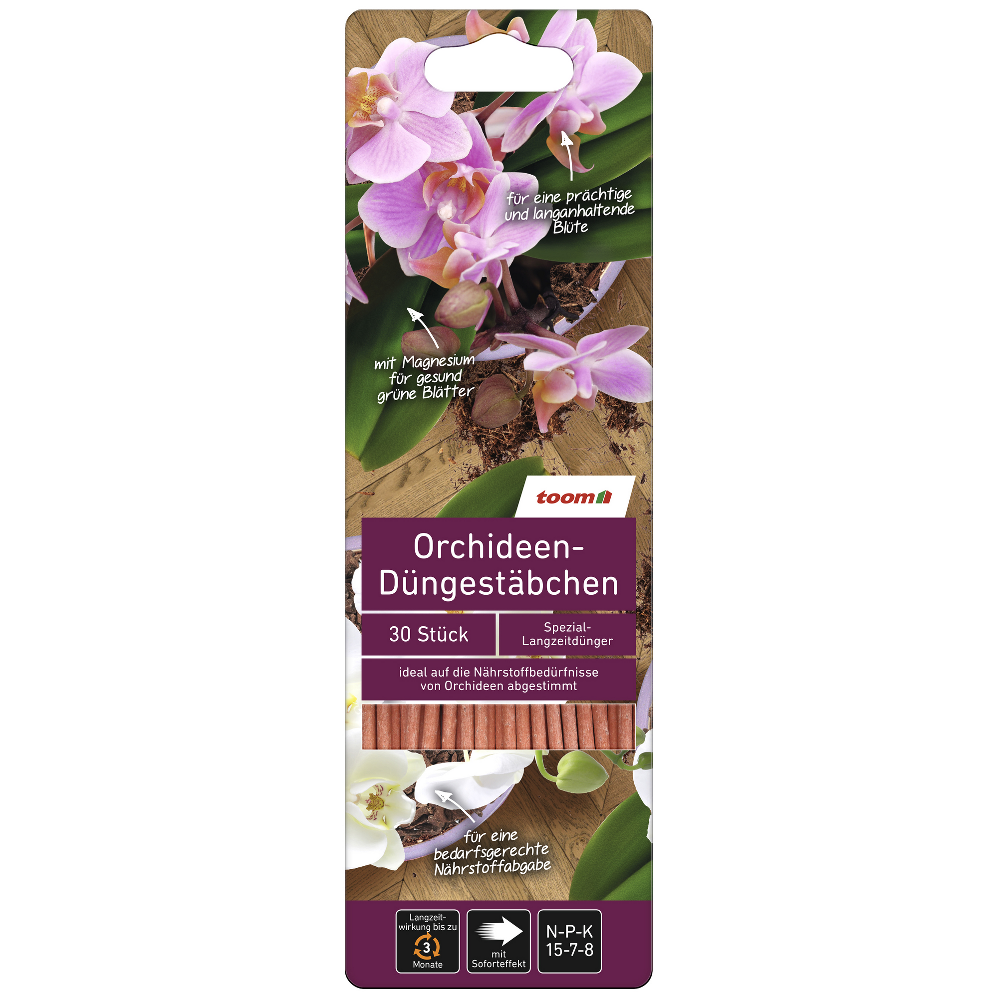 Orchideen-Düngestäbchen 30 Stück + product picture