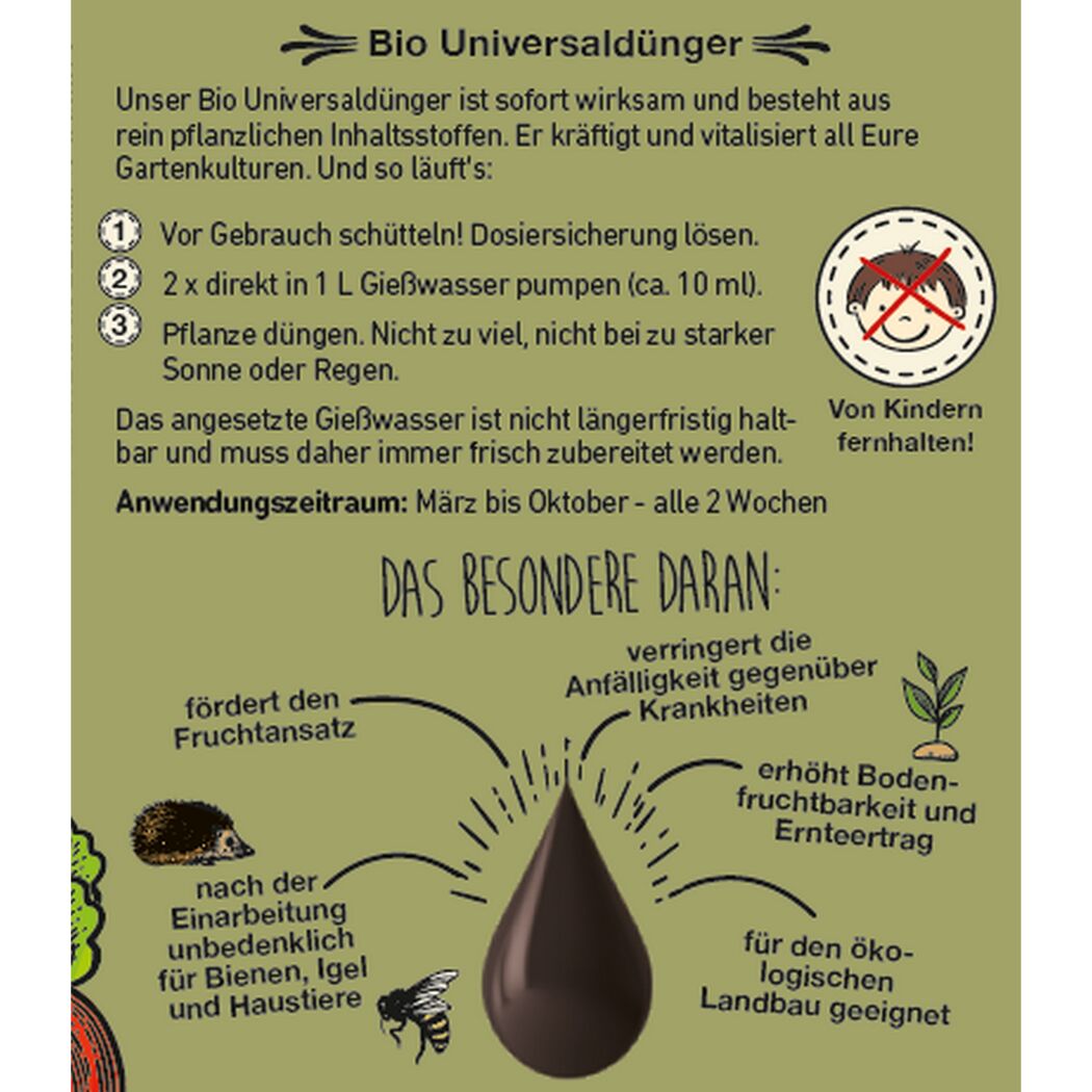 Bio Universaldünger für alle Gartenkulturen