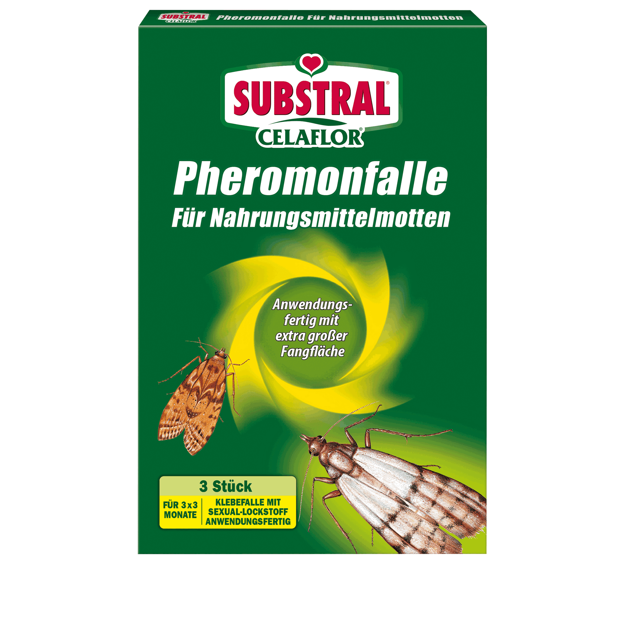 Pheromonfalle für Nahrungsmittelmotten 'Celaflor' 3 Stück + product picture