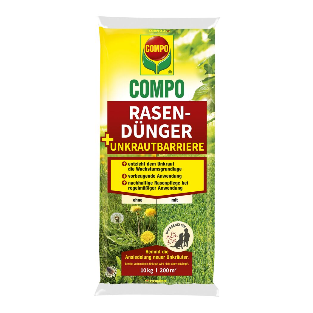 COMPO Rasendünger mit Unkrautbarriere